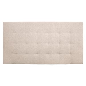 Decowood Tête de lit polyester capitonnée beige 160x80cm