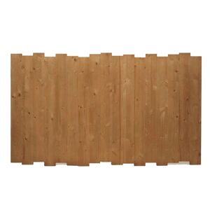 Hannun Tete de lit en bois d epicea massif couleur marron pour lit 90 cm
