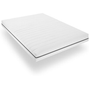 Sleepneo Matelas confort soutien ferme 7 zones Matelas mousse froide 90x190 cm Blanc 190x15x90cm