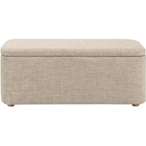 Usinestreet PISTACHE - Bout de lit avec rangement en tissu - Beige Beige 111x46x41cm