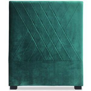 Menzzo Tête de lit 90cm velours vert