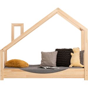 Tendresse de bébé Lit cabane 90x200 sommier inclus naturel