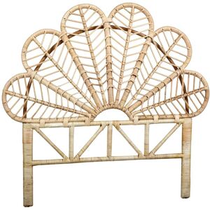 Aubry Gaspard Tete de lit en rotin naturel sola sommier 90 cm