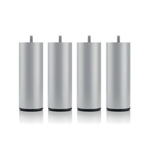 Bellecour Jeu de pieds de lit cylindriques en métal Gris Hauteur 16 (lot de 4) - Publicité