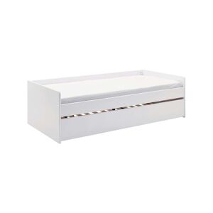 CAMIF Lit banquette gigogne en bois 90 x 190 cm blanc