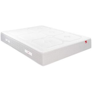 Epeda Matelas ressorts ensaches, cachemire et soie 120x200 Blanc 200x28x120cm