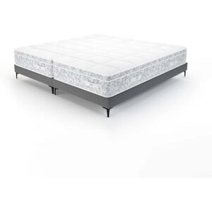 Ensemble 2 matelas 90x200cm ressorts ensachés et 2 sommiers 90x200cm