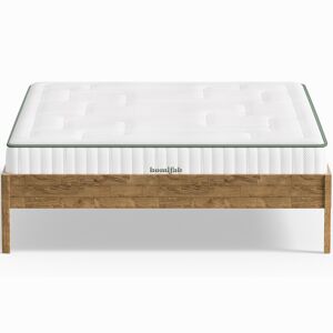 Homifab Pack lit 140x190 en bois massif + Matelas latex naturel - Publicité