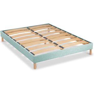 Bellecour Sommier a lattes en bois 180x200 Coloris Vert Pastel Livre en kit