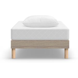 Hypnia Ensemble Matelas Mousse Mémoire de forme Sommier 1P Oreiller 90x200cm - Publicité