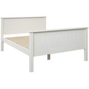 Alfred et Compagnie  Lit pin massif blanc 140x190