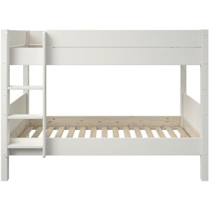 Alfred et Compagnie  Lit superpose separable pin massif blanc 90x200 H153cm