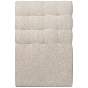 Sommeil de Plomb Tete de lit Capitonnee Bouclette Beige clair 90x120