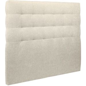 Sommeil de Plomb Tete de lit Capitonnee Tissu Beige clair 150x120