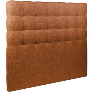 Sommeil de Plomb Tete de lit Capitonnee Bouclette Terracotta 150x120