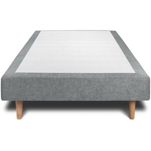 Sommeil de Plomb Sommier Tapissier Tissu Gris anthracite 80x200