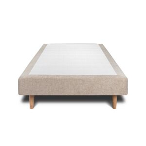 Sommeil de Plomb Sommier Tapissier Tissu Beige brun 90x190