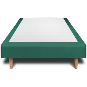 Sommeil de Plomb Sommier Tapissier Velours Vert 100x200