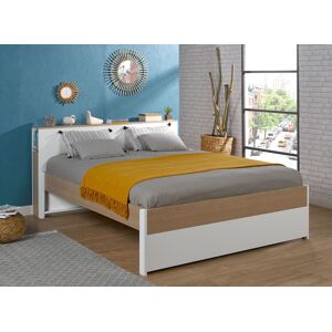 Nateo Concept Lit double 160x200 avec tete de lit PRADO