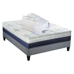 Ensemble   Matelas Memoire de forme + Sommier + Accessoires 160x200 cm CASTELLANE BELLECOUR