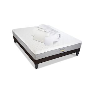 Bellecour Ensemble Matelas Mémoire de forme + Sommier + Accessoires 180x200 cm AMBOISE BELLECOUR