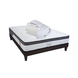 Bellecour Ensemble Matelas Mémoire de forme + Sommier + Accessoires 180x200 cm TIVOLI BELLECOUR