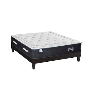 Bellecour Ensemble Matelas Ressorts ensachés + Sommier Bois 180x200 cm PRIVILEGE BELLECOUR