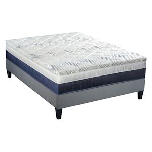 Ensemble   Matelas Memoire de forme + Sommier Bois 140x190 cm CASTELLANE BELLECOUR