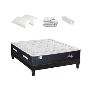 Bellecour Ensemble Matelas Ressorts ensachés + Sommier + Accessoires 140x200 cm PRIVILEGE BELLECOUR