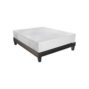 Bellecour Ensemble Matelas Mémoire de forme + Sommier Bois 180x200 cm AINAY BELLECOUR