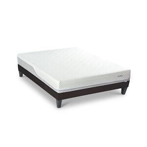 Bellecour Ensemble Matelas Mémoire de forme + Sommier Bois 160x200 cm EVERBED BELLECOUR