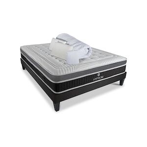 Ensemble Matelas Mémoire de forme + Sommier + Accessoires 180x200 cm ELEGANCE HYPSOM