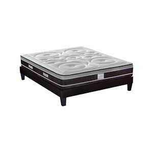 Ensemble Matelas Ressorts ensachés + Sommier Bois 140x200 cm DIVIN HYPSOM