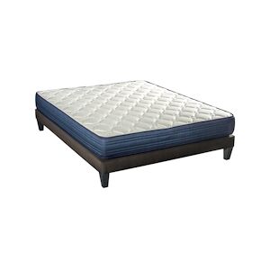 Bellecour Ensemble Matelas Ressorts ensachés + Sommier Bois 160x200 cm QUINCONCES BELLECOUR