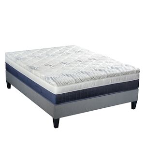 Ensemble   Matelas Memoire de forme + Sommier Bois 160x200 cm CASTELLANE BELLECOUR