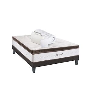 Bellecour Ensemble Matelas Mémoire de forme + Sommier + Accessoires 140x200 cm ZERMATT BELLECOUR