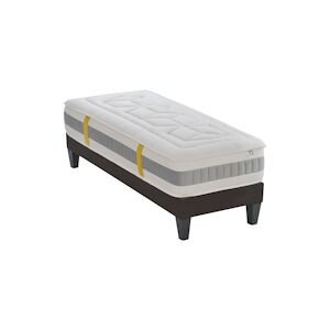 Bellecour Ensemble Matelas Mémoire de forme + Sommier Bois 90x200 cm GRAND HOTEL BELLECOUR