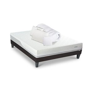 Bellecour Ensemble Matelas Mémoire de forme + Sommier + Accessoires 140x190 cm EVERBED BELLECOUR