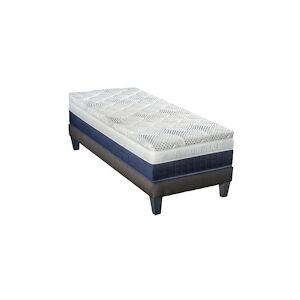 Bellecour Ensemble Matelas Mémoire de forme + Sommier Bois 90x200 cm CASTELLANE BELLECOUR