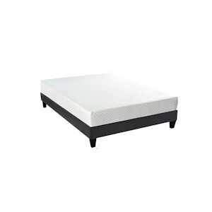 Bellecour Ensemble Matelas Mémoire de forme + Sommier Bois 140x190 cm ABSOLU BELLECOUR