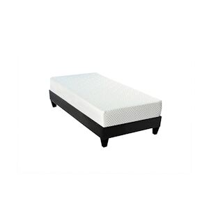 Bellecour Ensemble Matelas Mémoire de forme + Sommier Bois 90x200 cm ABSOLU BELLECOUR