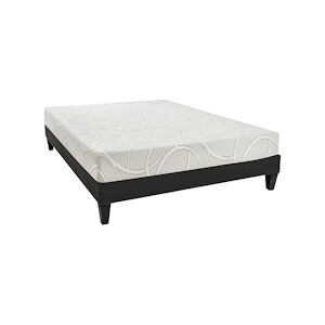 Olympe Literie Ensemble Matelas Mémoire de forme + Sommier Bois 140x200 cm POSEIDON OLYMPE LITERIE