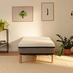 Tediber Ensemble matelas sommier 90x190 Tediber - Livré en 1 à 7j - Marque française - 100 nuits d'essai et retours gratuits