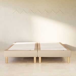 Sommier Tediber 180x200 beige - Marque Française - Livré-assemblé gratuitement 100 nuits d'essai et retours gratuit + de 70 000 clients ravis - Publicité