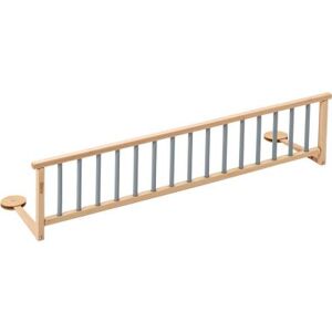 Combelle Barriere de lit en bois Audrey hybride bleu gris 127 cm