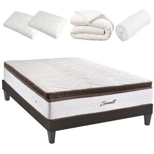 Non communiqué BELLECOUR LITERIE - Pack Prêt à dormir ZERMATT 140x190 cm - Matelas Mémoire de forme + Sommier + Accessoires - Publicité