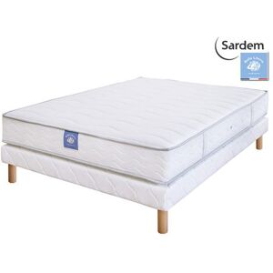 Ensemble matelas sardem belle literie passion + sommier tapissier 160x200 - Publicité