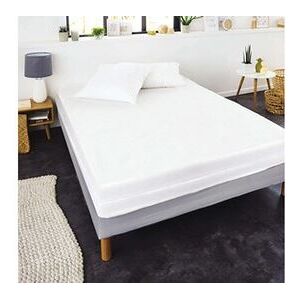 Non communiqué Housse de matelas anti-acariens et anti-punaises sans traitement 140x190/200 Blanc - Publicité