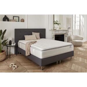 Non communiqué Ensemble matelas et sommier - Dreamtech - Déco Platinium majesty - Easysom - Sable - 160x200 cm - Publicité