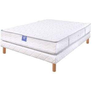 Ensemble matelas sardem belle literie forum visco + sommier tapissier 160x200 - Publicité